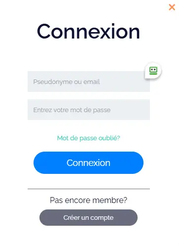Connexion des membres du Gratowin Casino