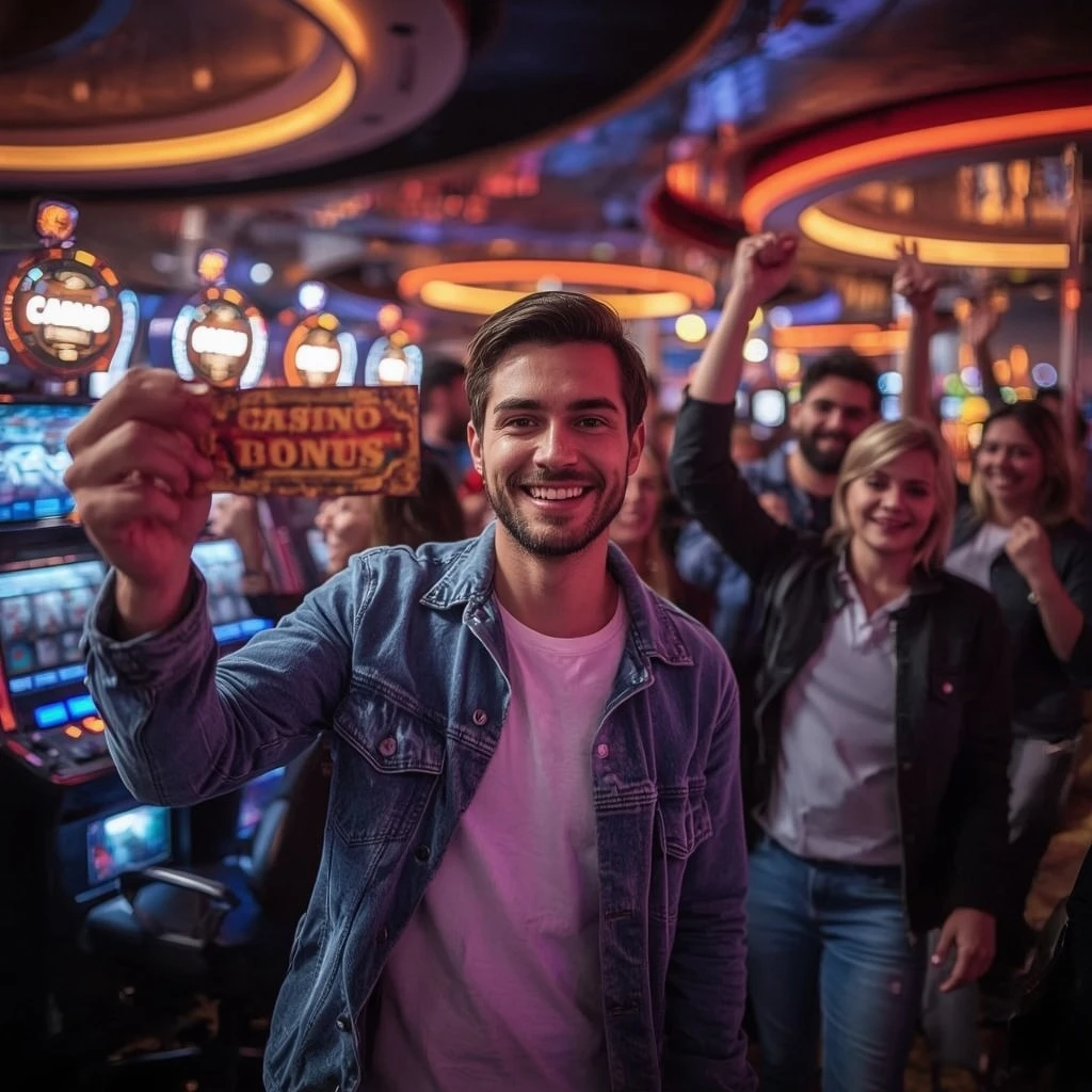 une personne tenant un bonus GRATOWIN CASINO