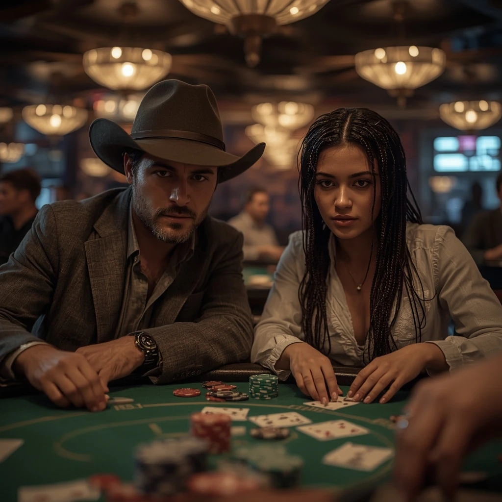 photo de deux joueurs de poker GRATOWIN CASINO