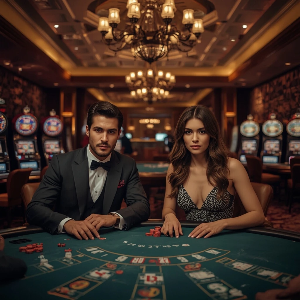 Deux joueurs de poker dans un GRATOWIN CASINO
